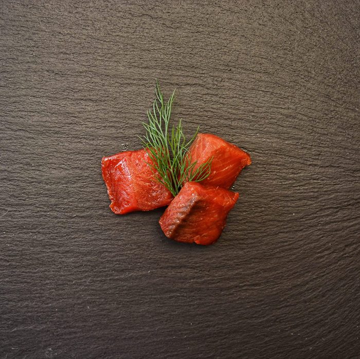 Wild Caught Canadian Smoked Salmon Maple Nuggets 1