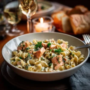 Salmon With Pasta